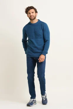 Brakeburn Guernsey Jumper Blue Online
