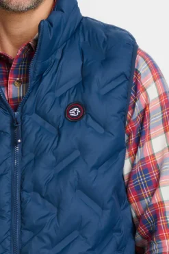 Brakeburn Heat Sealed Gillet Navy Outlet