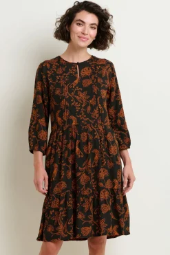 Brakeburn Henna Trail Dress Black Fashion