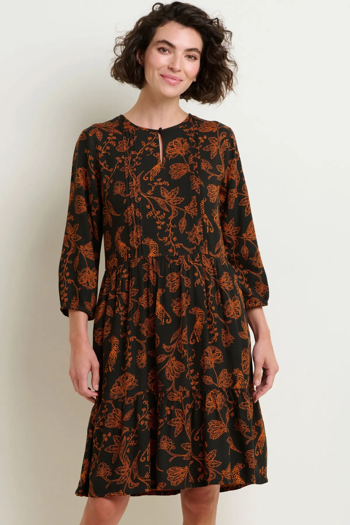Brakeburn Henna Trail Dress Black Fashion