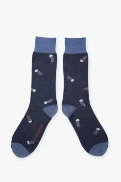 Brakeburn Jelly Fish Socks Blue Flash Sale