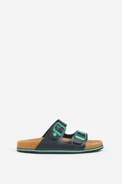 Brakeburn Kelly Pop Sandals Black New