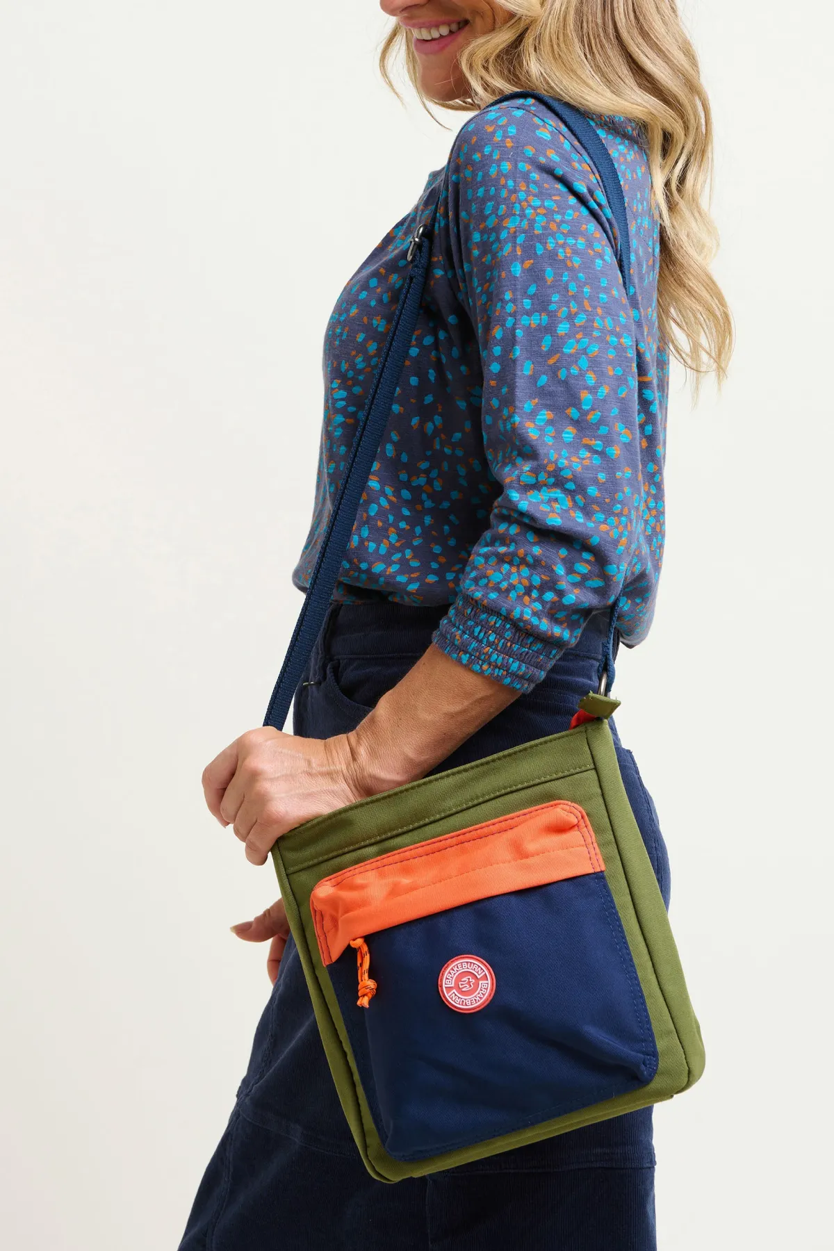 Brakeburn Khaki Large Cross Body Bag Green Discount