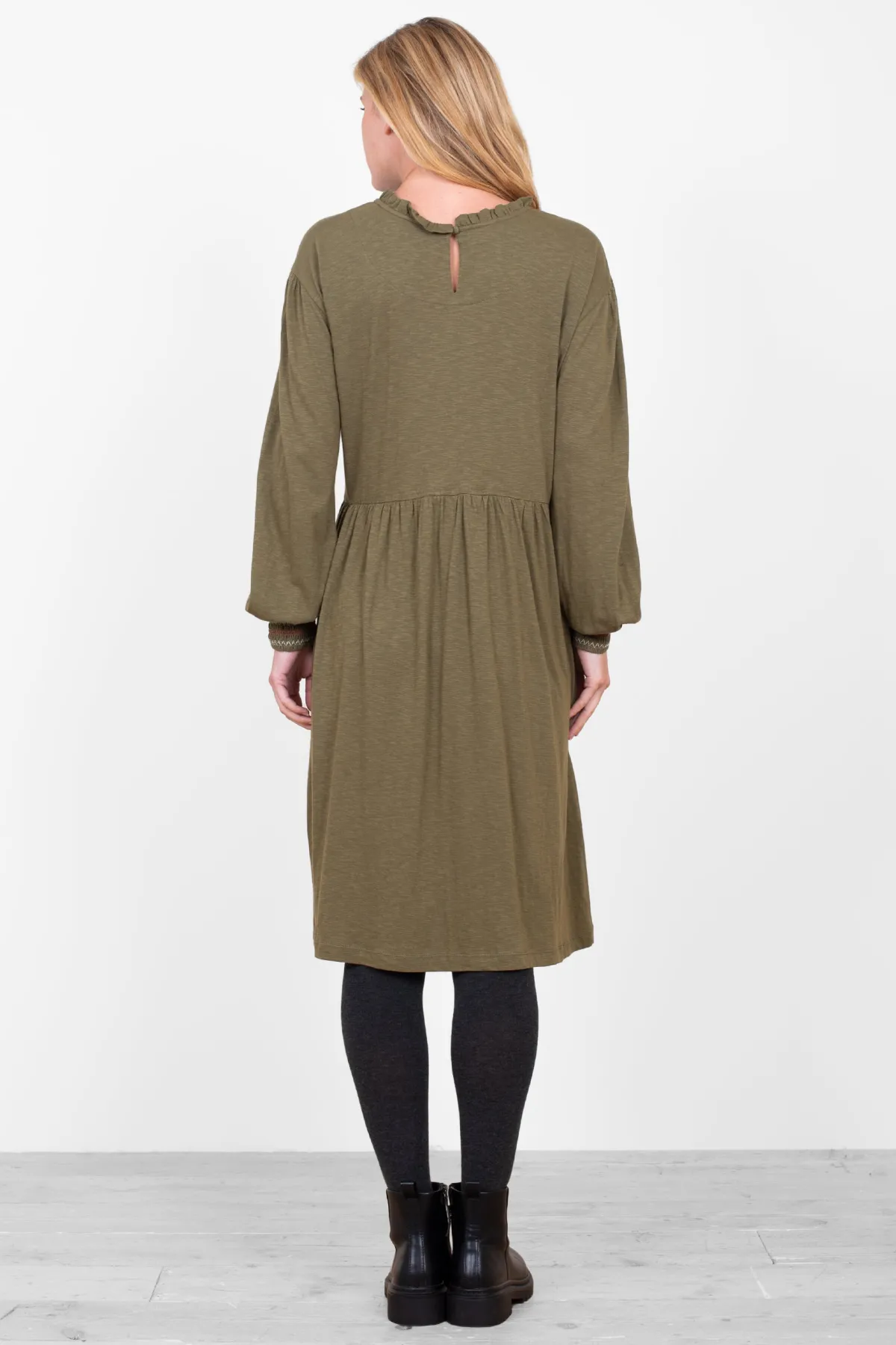 Brakeburn Kinsley Jersey Dress Khaki Cheap