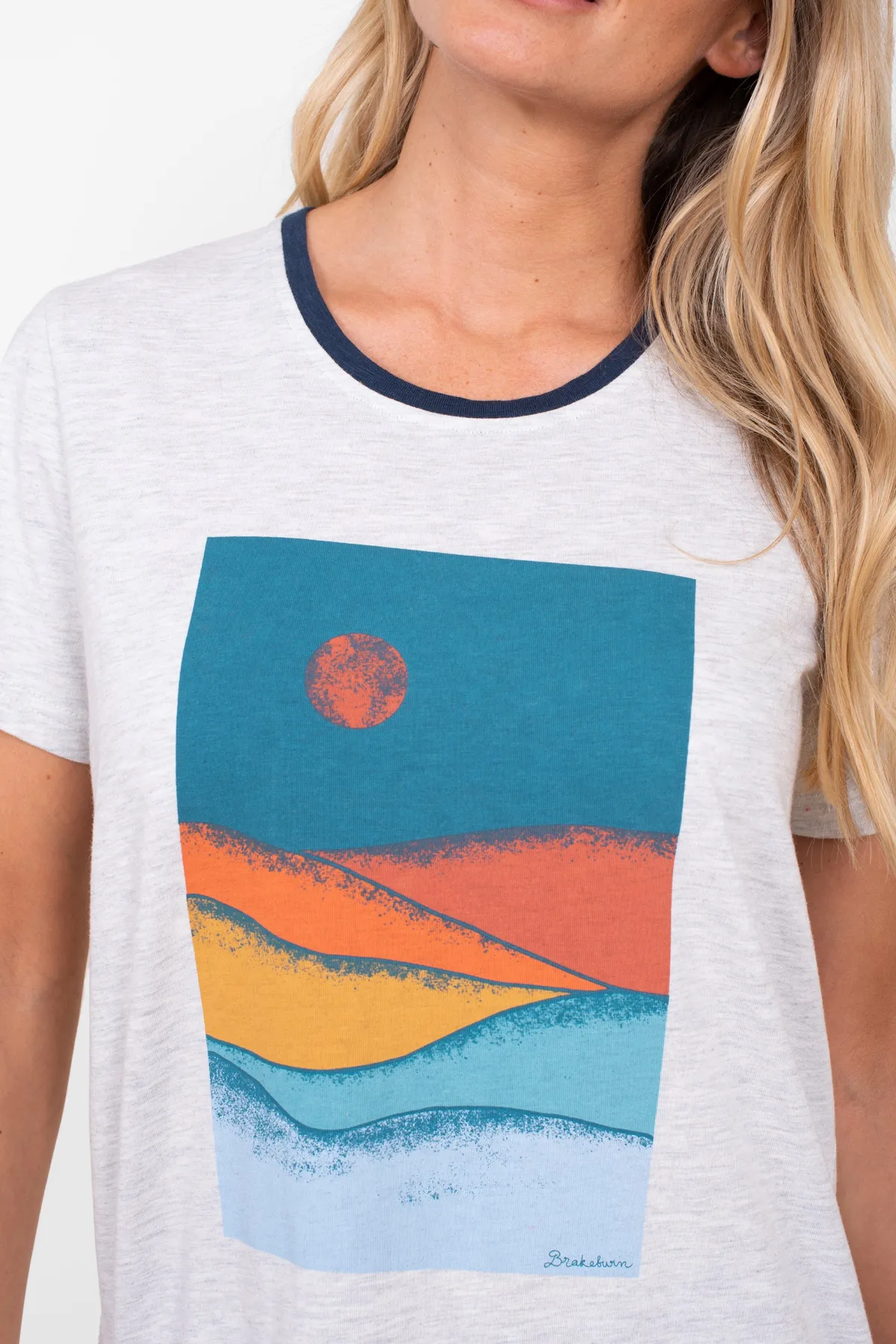 Brakeburn Landscape T-Shirt Blue Sale