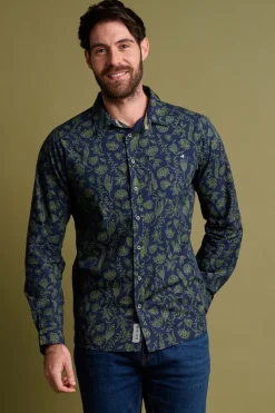 Brakeburn Leopard Shirt Green New