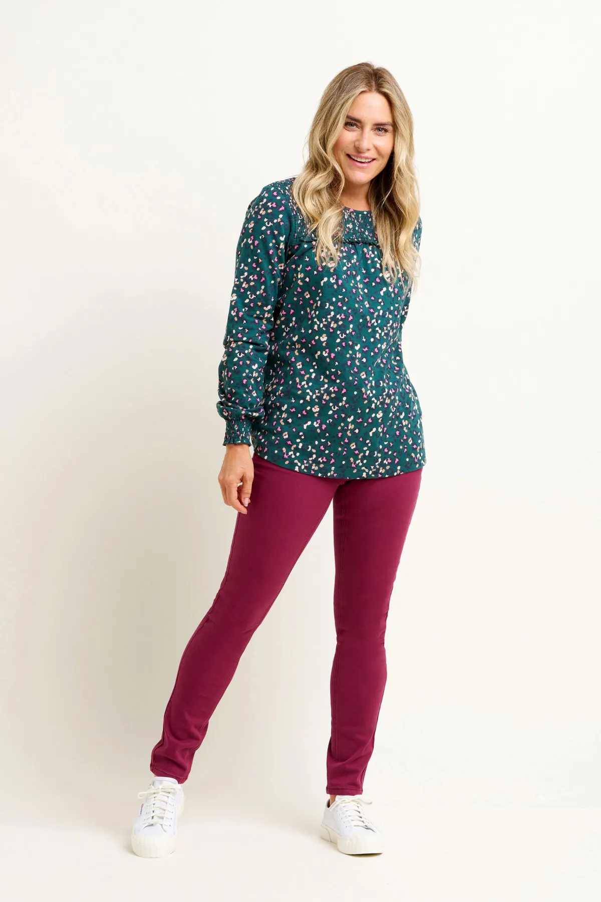 Brakeburn Leopard Spot Long Sleeve Tee Multicoloured Outlet