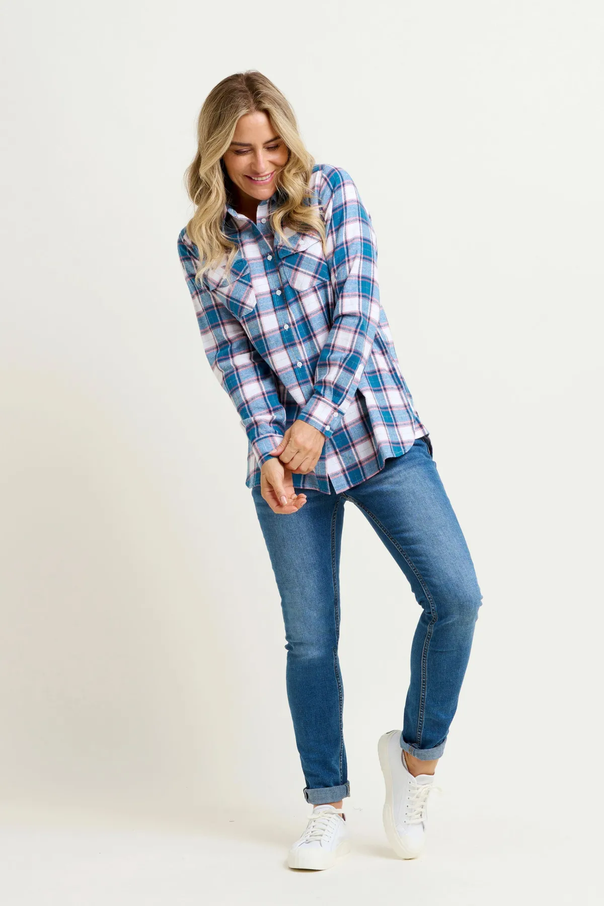 Brakeburn Lucille Flannel Shirt Blue Best