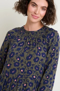 Brakeburn Midnight Bloom Maxi Dress Khaki Best