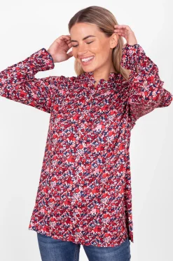 Brakeburn Mixed Berry Floral Blouse Multicoloured Store