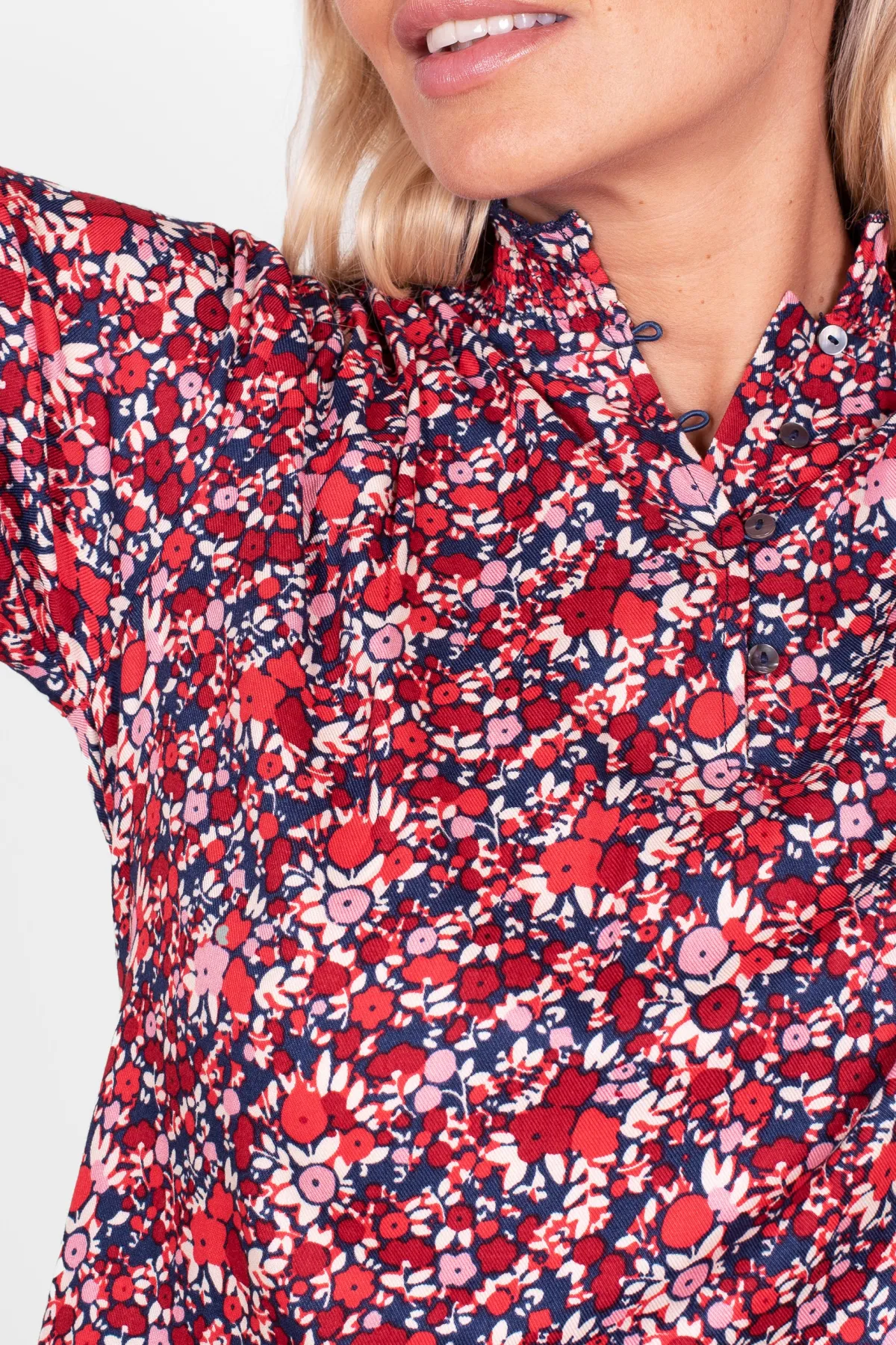 Brakeburn Mixed Berry Floral Blouse Multicoloured Store