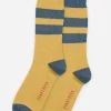 Brakeburn Mustard Socks Blue Store