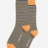 Brakeburn Mustard Stripe Socks Multicoloured Outlet