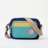 Brakeburn Navy Medium Camera Cross Body Bag Blue New