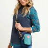 Brakeburn Navy Small Pouch Cross Body Bag Blue Clearance