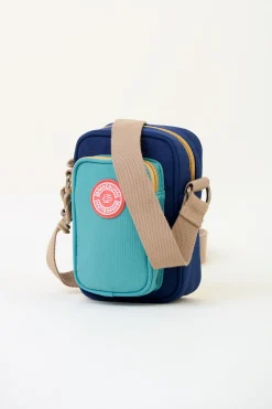 Brakeburn Navy Small Pouch Cross Body Bag Blue Clearance