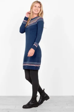 Brakeburn Nordic Farisle Dress Multicoloured Flash Sale