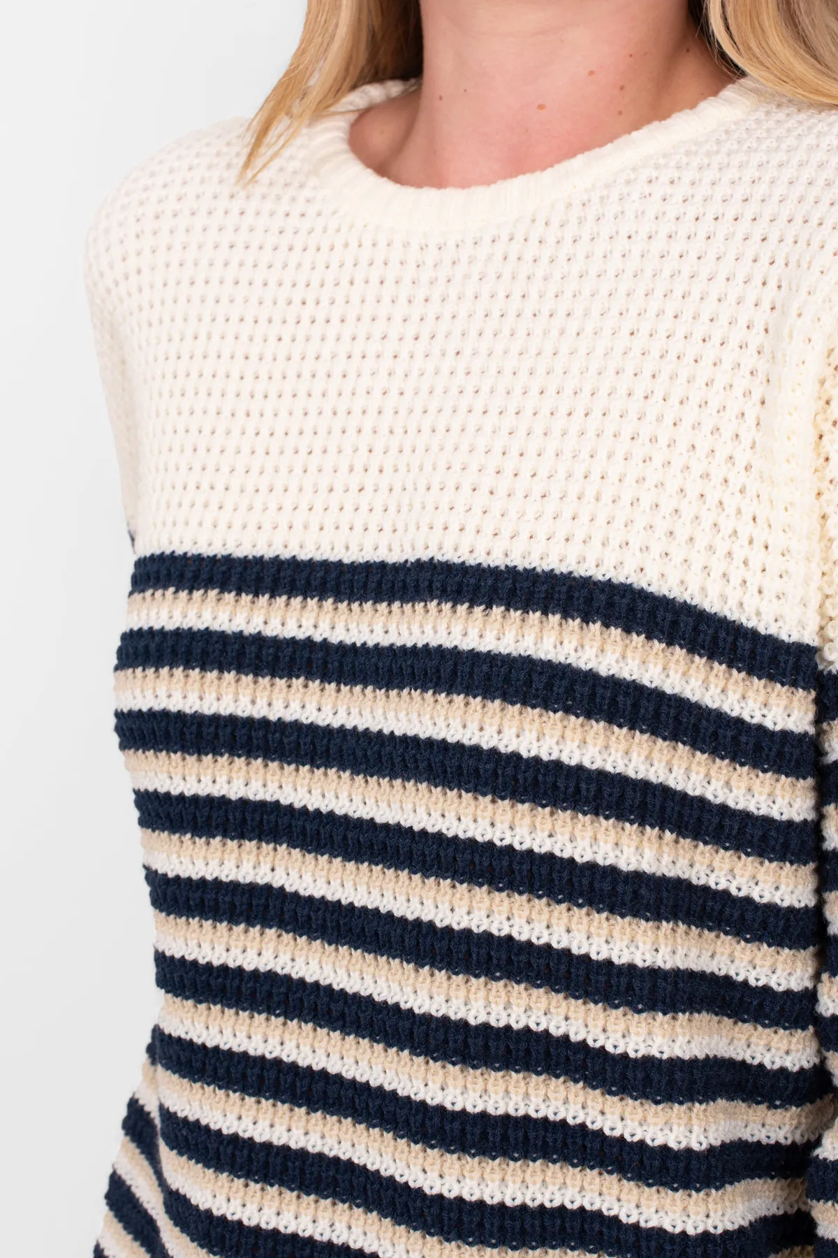 Brakeburn Nortica Knitted Jumper Cream Cheap