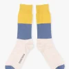 Brakeburn Oatmeal Colour Block Socks Beige Flash Sale