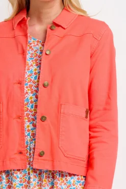 Brakeburn Orange Chore Coat Coral Store