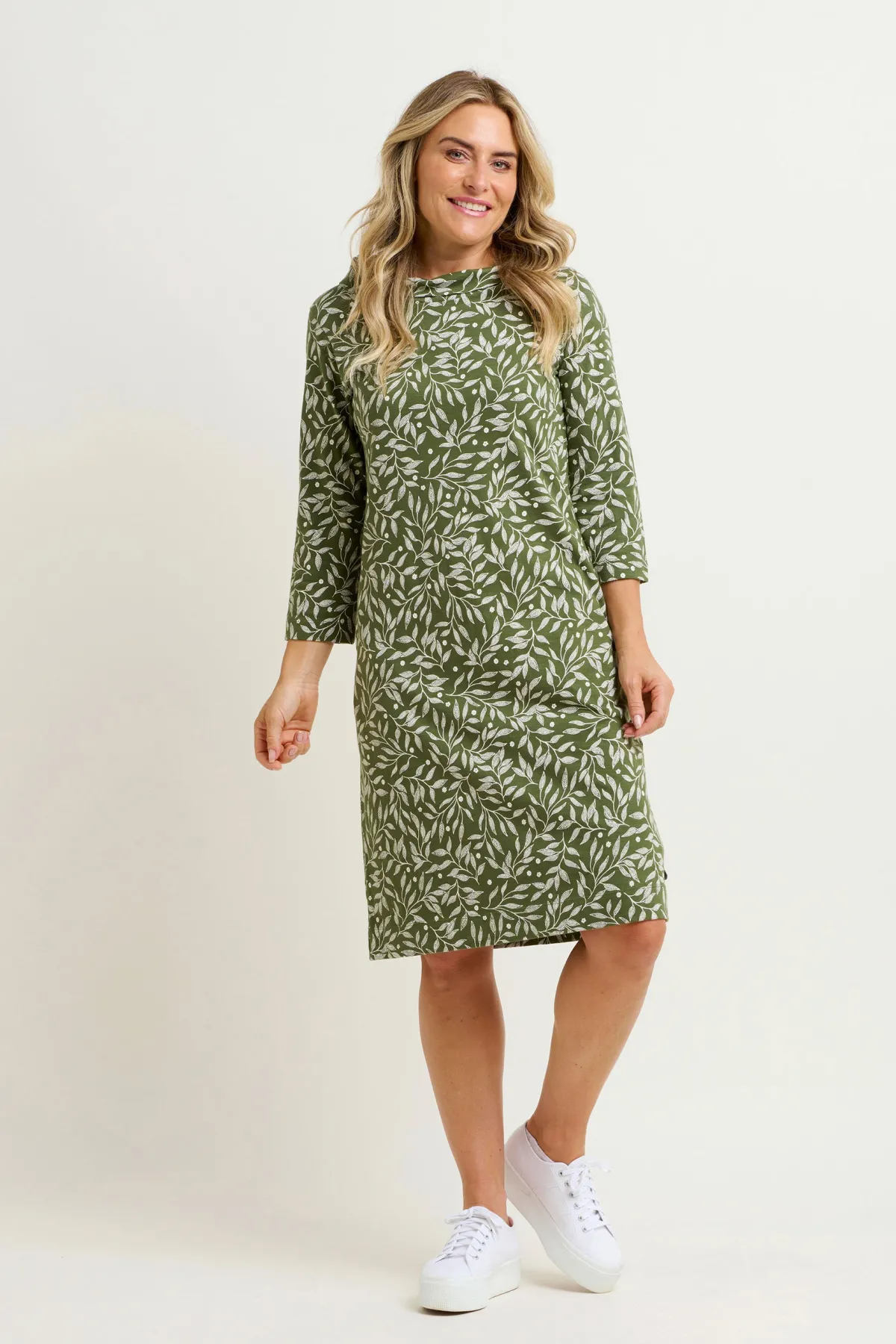 Brakeburn Orchard Leaf Dress Green Online