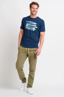 Brakeburn Paddleboard Tee Blue Fashion