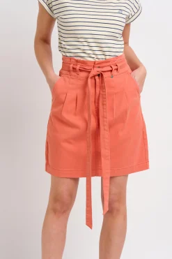 Brakeburn Paperbag Skirt Coral Fashion