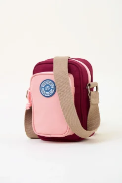 Brakeburn Pink Small Pouch Cross Body Bag Burgundy Outlet