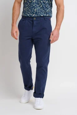 Brakeburn Pleat Front Chinos Navy Hot