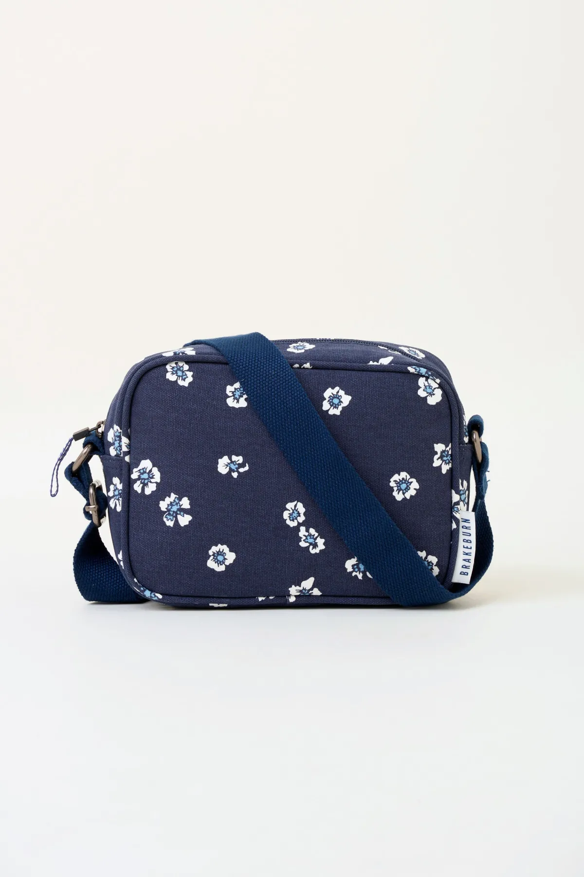 Brakeburn Polka Flora Medium Camera Cross Body Bag Navy Hot