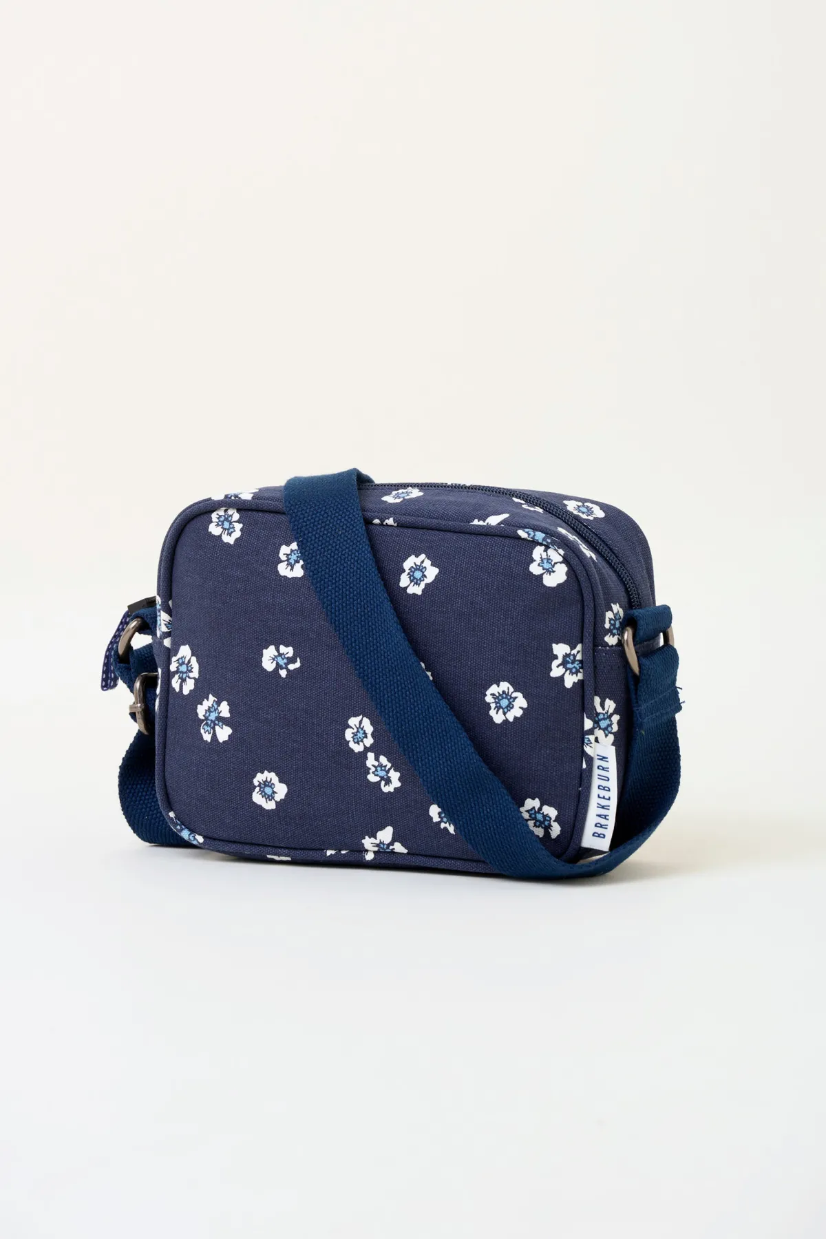 Brakeburn Polka Flora Medium Camera Cross Body Bag Navy Hot