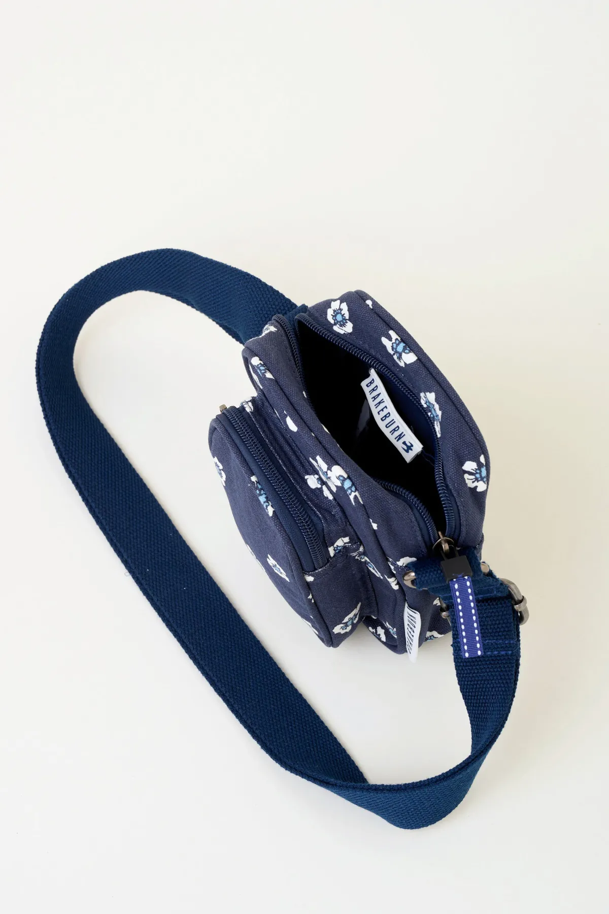 Brakeburn Polka Flora Small Pouch Cross Body Bag Navy Hot