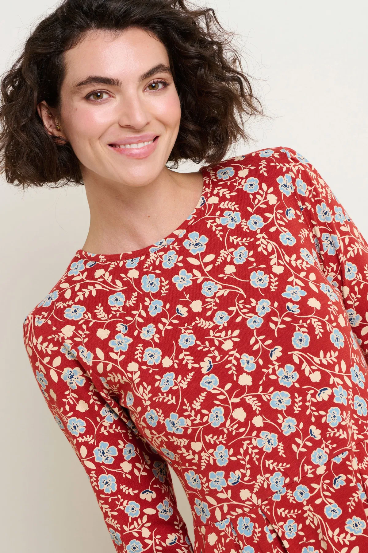 Brakeburn Poppy Midi Dress Blue Shop