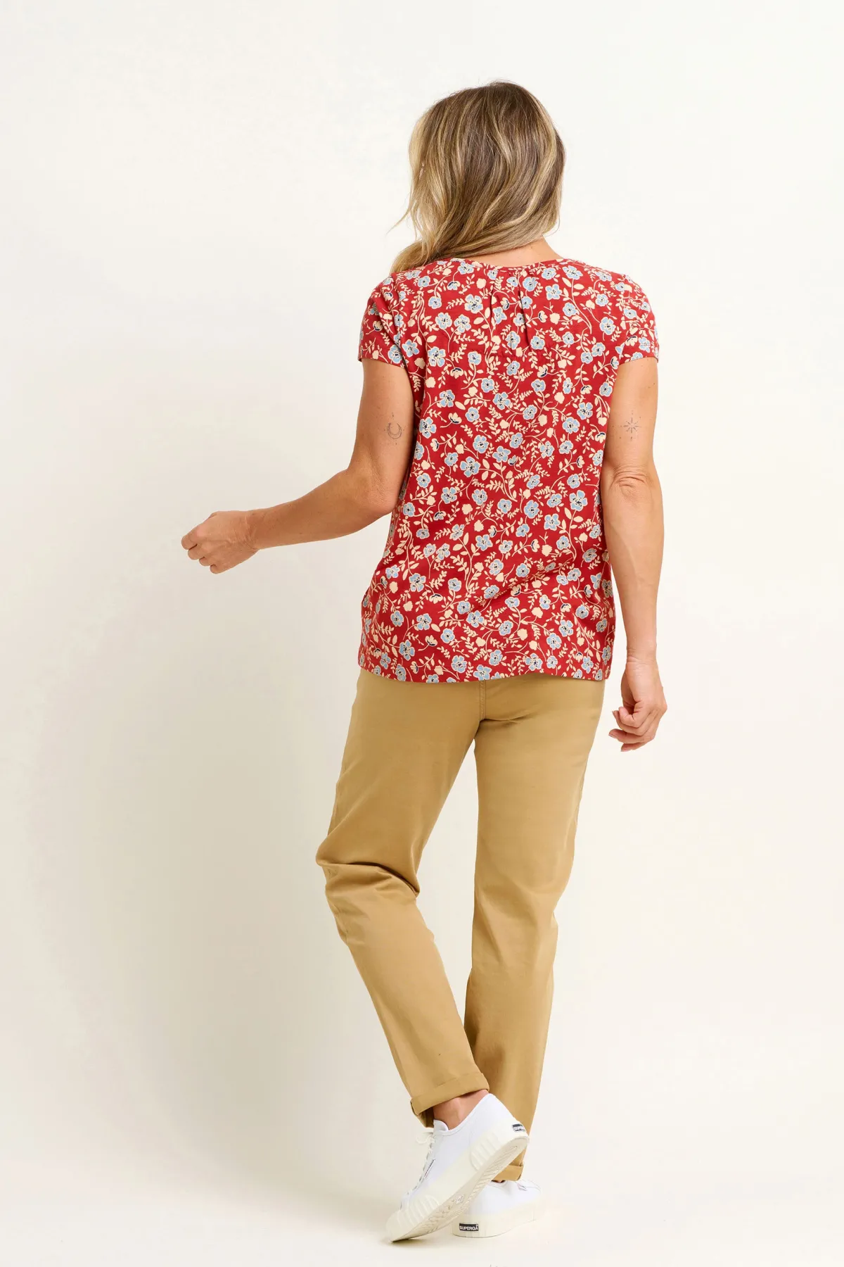 Brakeburn Poppy Tee Blue Best Sale
