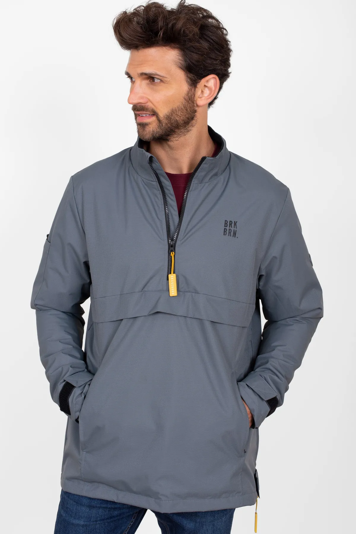 Brakeburn Pullover Jacket Grey Hot
