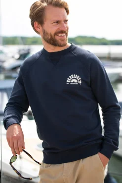 Brakeburn Raglan Crew Neck Sweat Navy Flash Sale