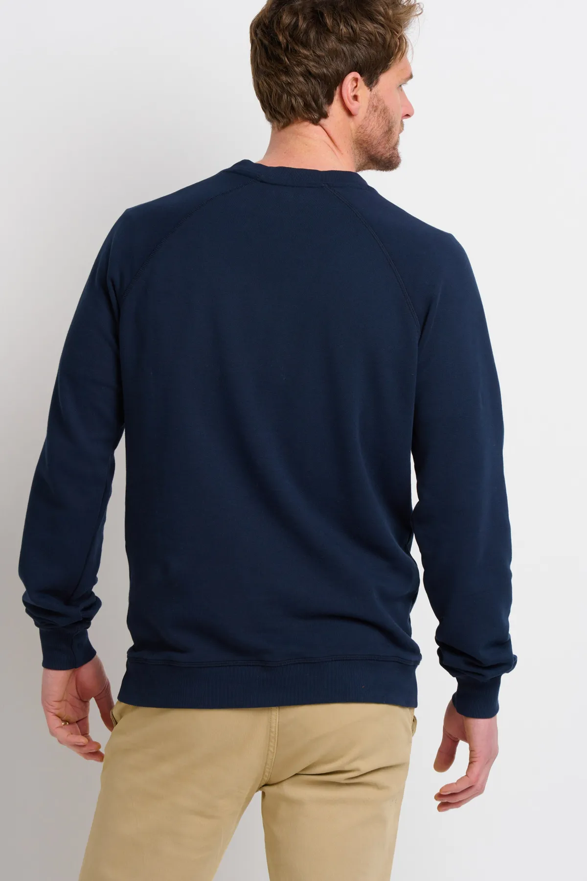 Brakeburn Raglan Crew Neck Sweat Navy Flash Sale