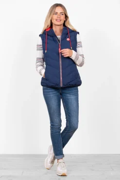 Brakeburn Rainbow Puffer Jacket Navy Best