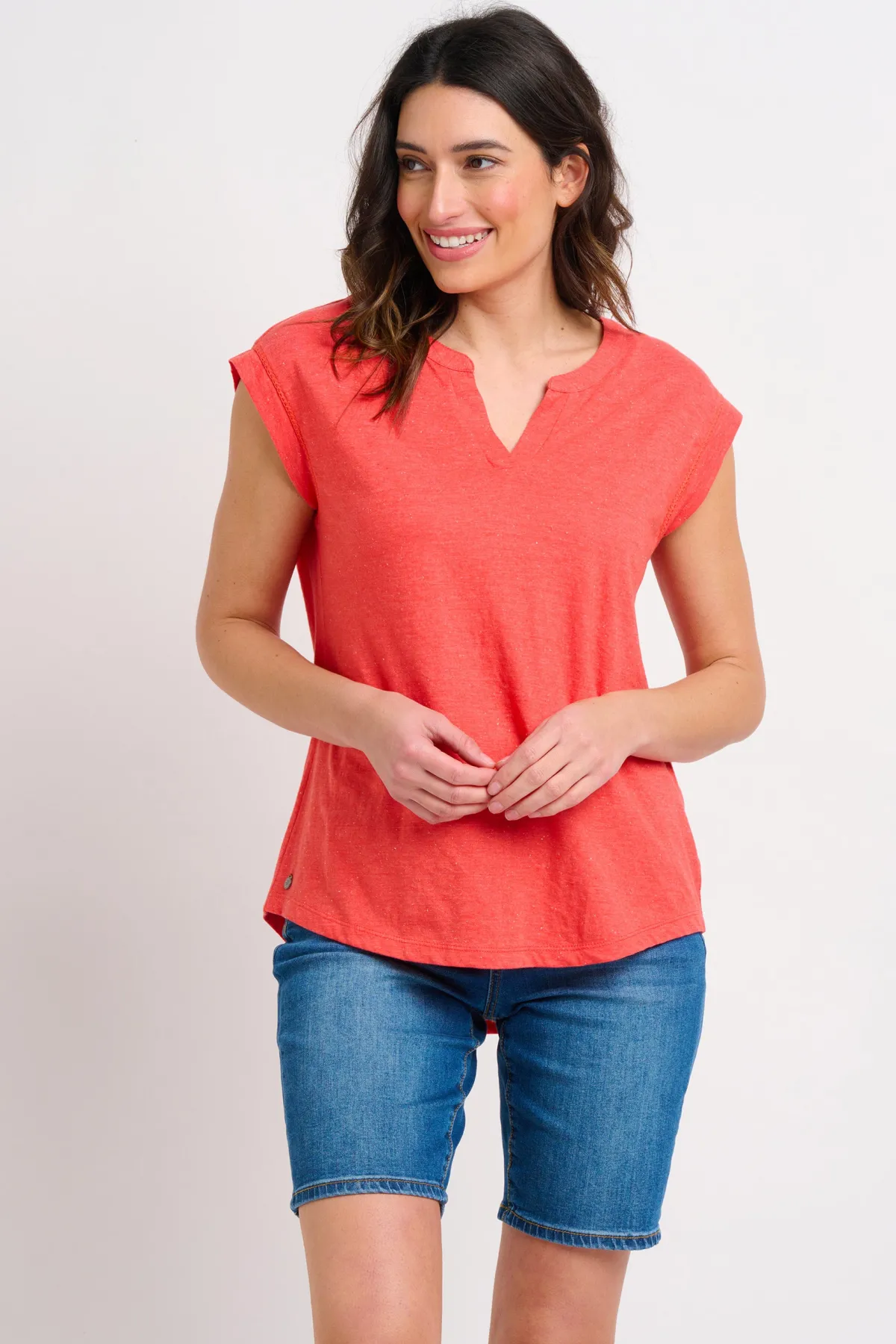 Brakeburn Remi Tee Coral Clearance