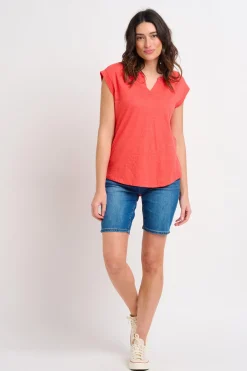 Brakeburn Remi Tee Coral Clearance