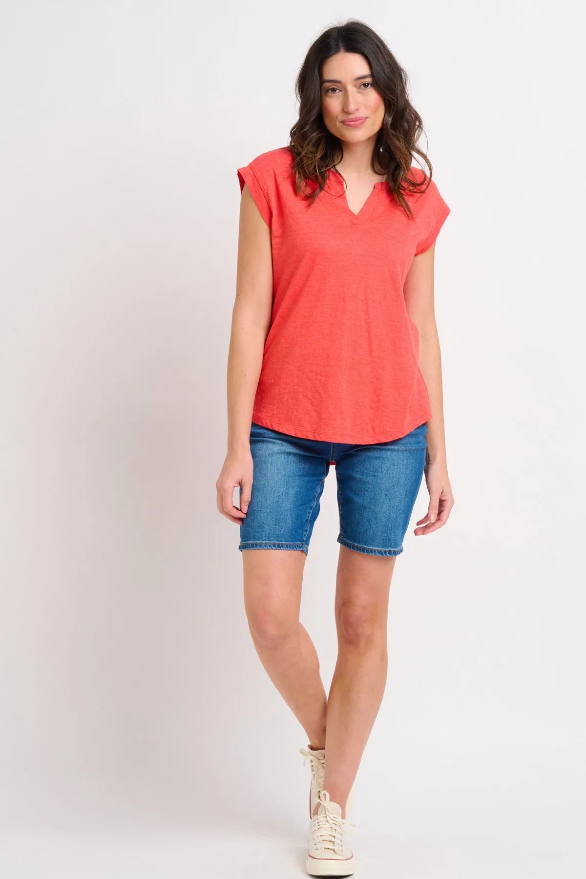 Brakeburn Remi Tee Coral Clearance