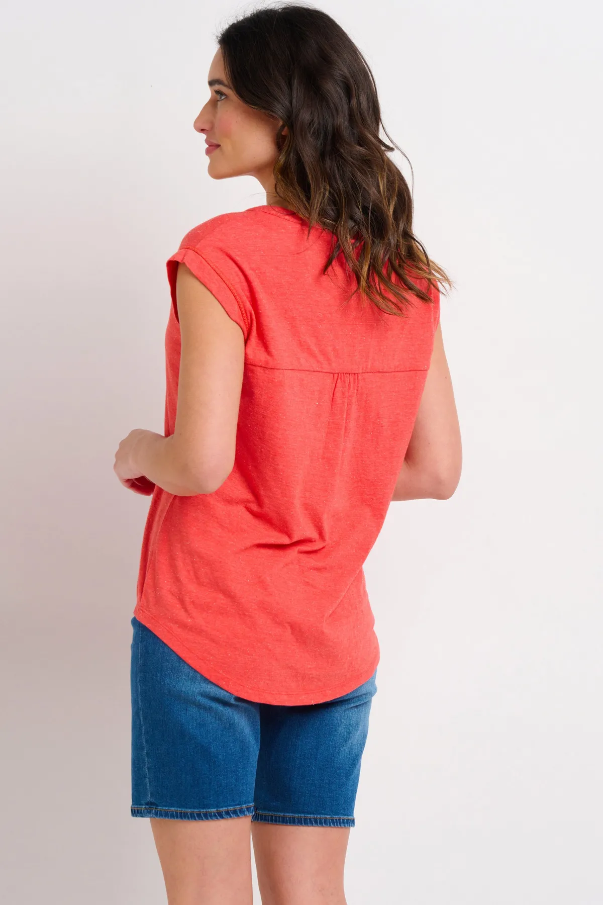Brakeburn Remi Tee Coral Clearance