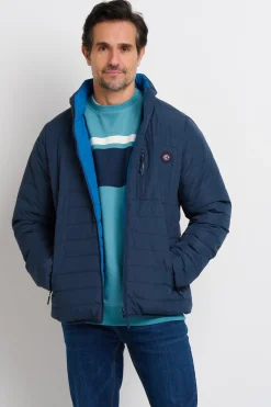 Brakeburn Reversible Puffer Jacket Blue Fashion