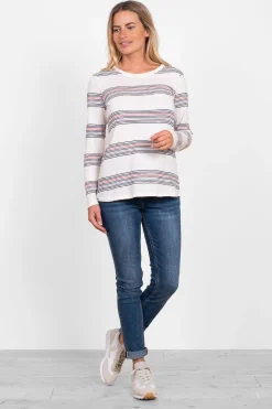Brakeburn Rhett Stripe T-Shirt Multicoloured Flash Sale