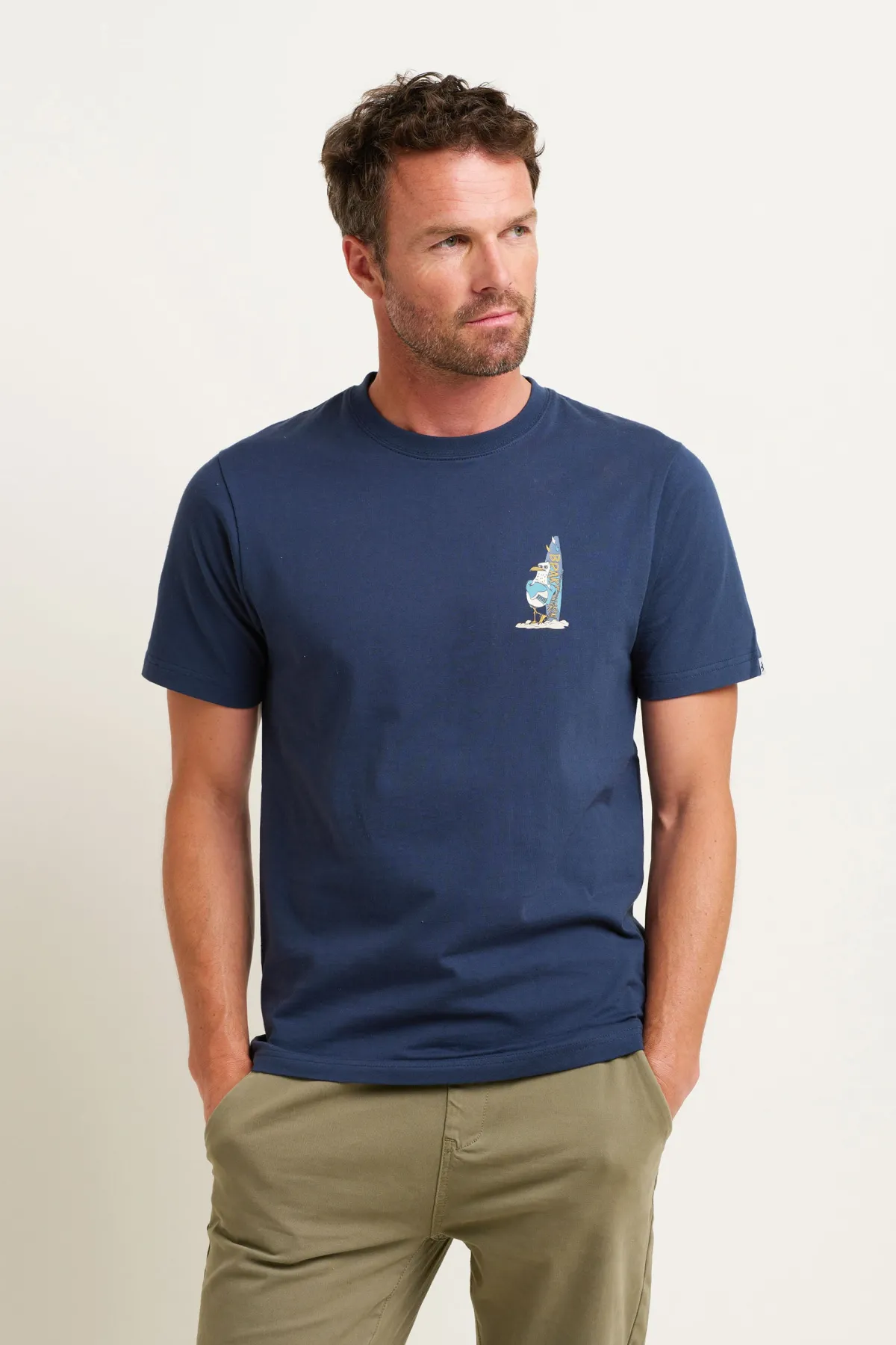 Brakeburn Seagull Tee Navy Hot