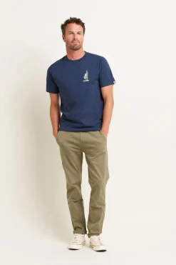 Brakeburn Seagull Tee Navy Hot