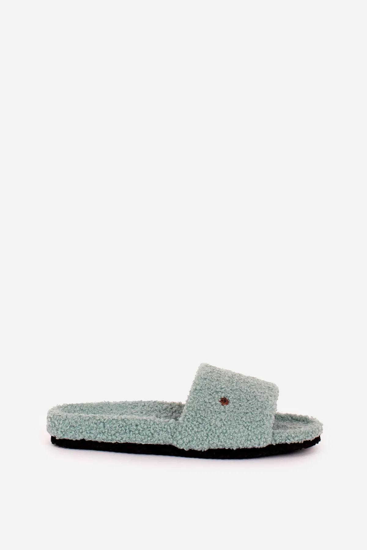 Brakeburn Slider Borg Slippers Green Hot