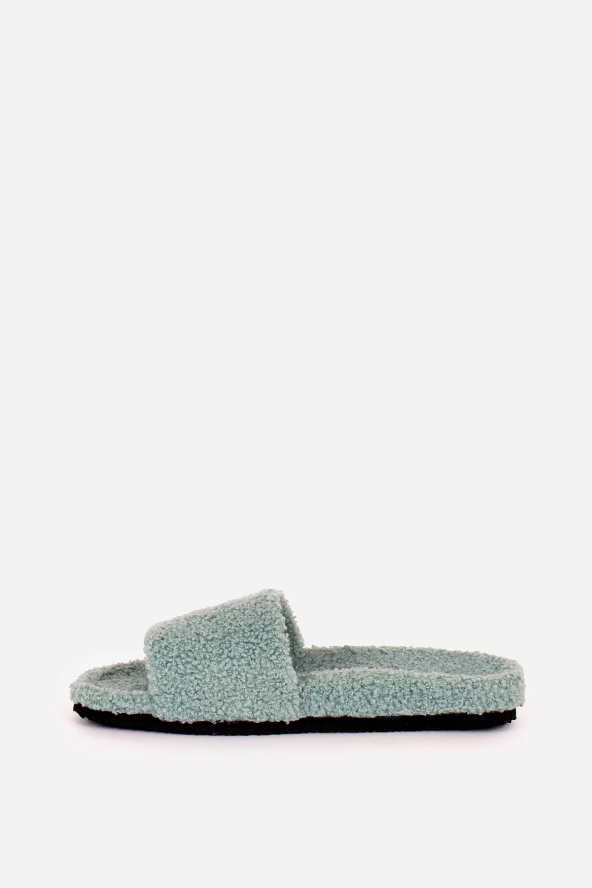 Brakeburn Slider Borg Slippers Green Hot