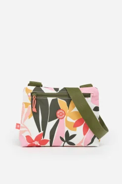 Brakeburn Small Cross Body Tropical Palm Bag Khaki New