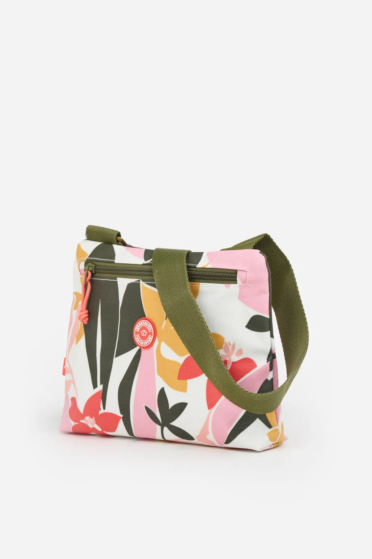 Brakeburn Small Cross Body Tropical Palm Bag Khaki New